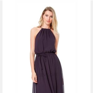 Bill Levkoff Chiffon Gown, Wine, size 8